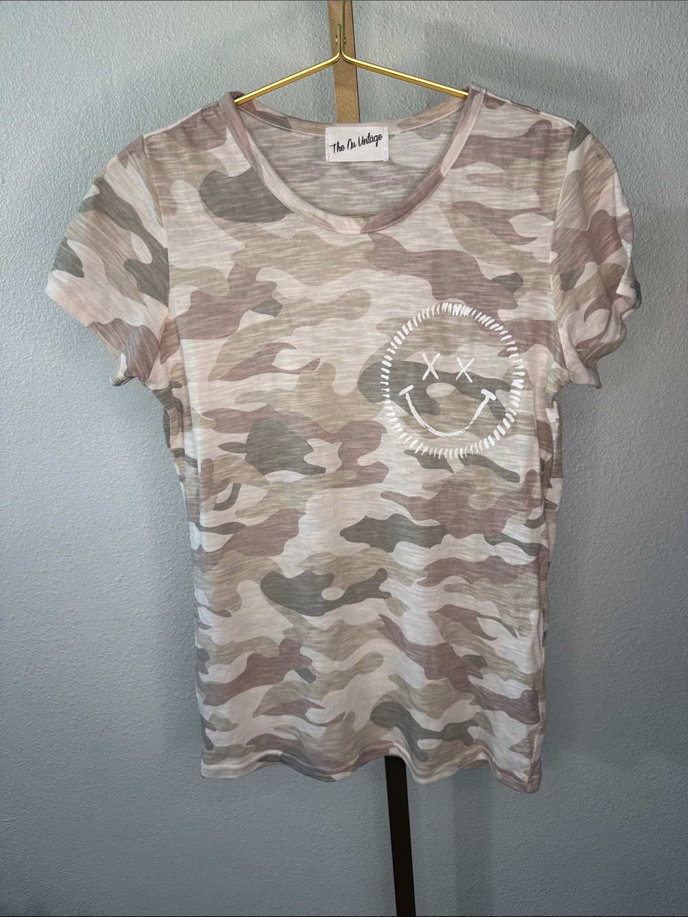 Tan & Green Camo Short Sleeve Tee